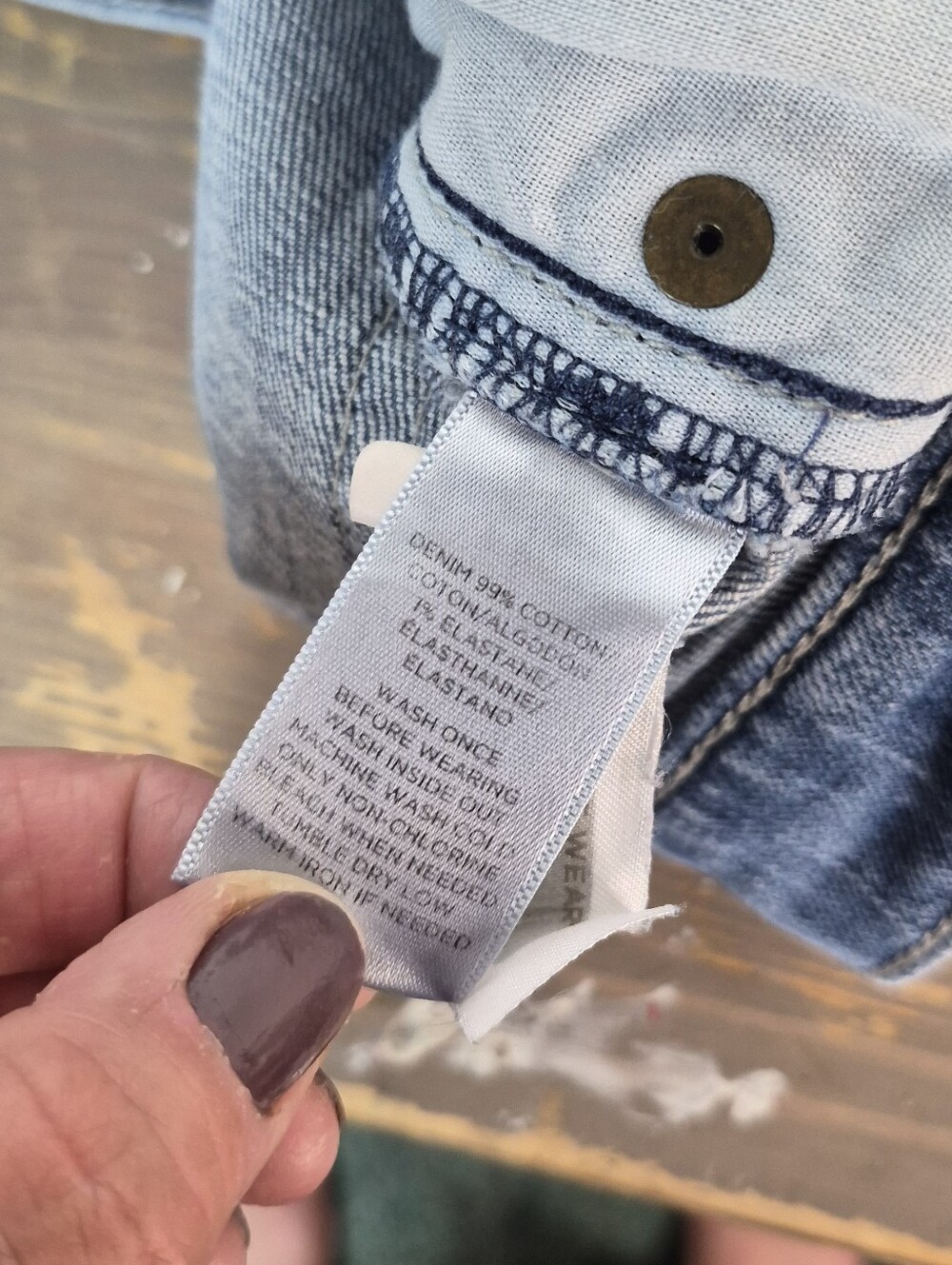 Ann Taylor LOFT Light Blue Jean Shorts 31/12 - Picture 9 of 9